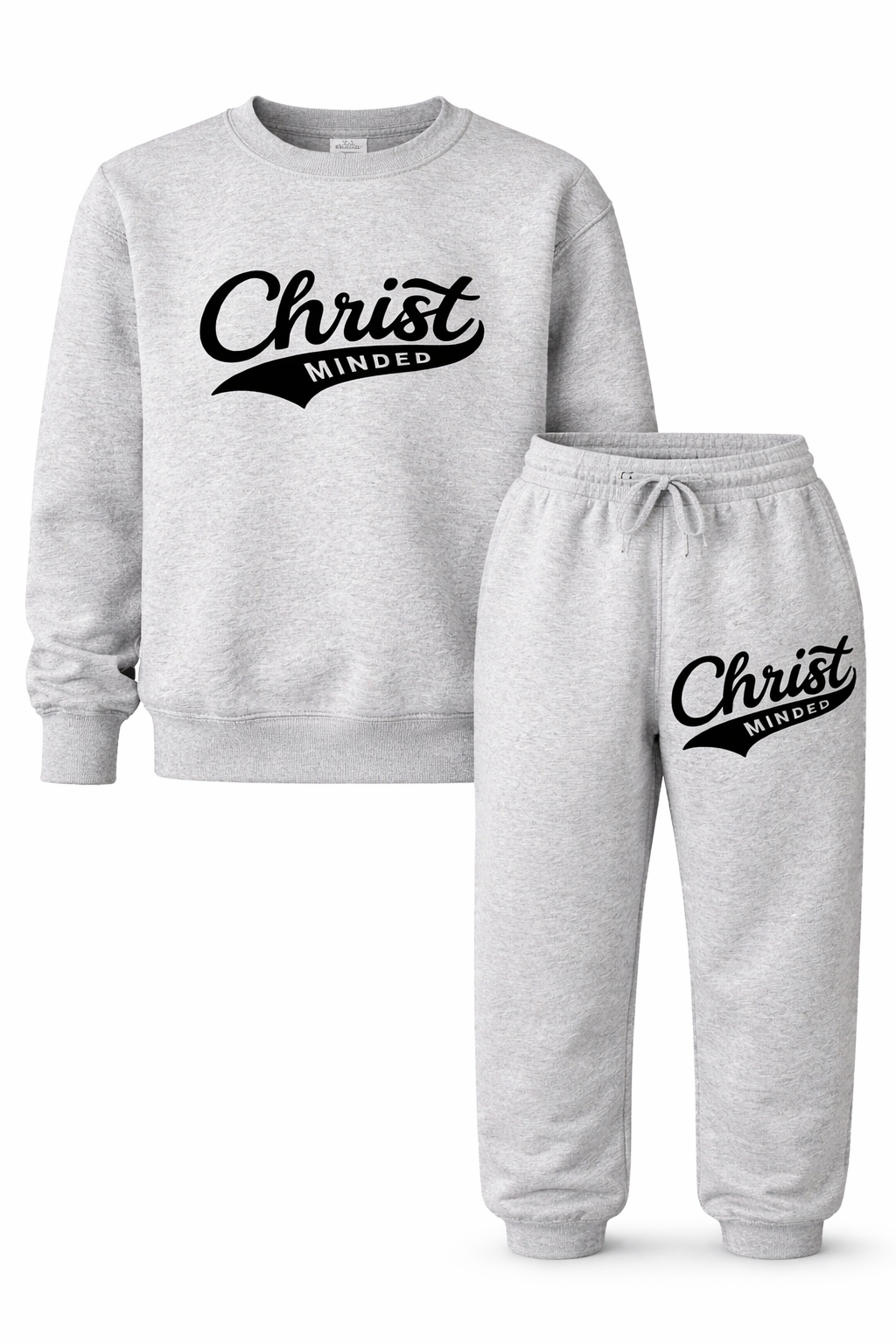 Christ Minded Kids Sweatsuit Set – Heather Gray