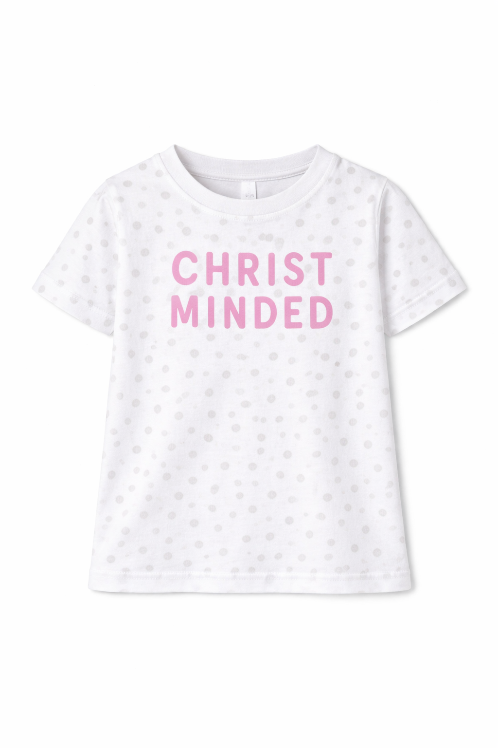 Pink Christ Minded t-shirt with matching pink tutu, showcasing faith-based children’s fashion