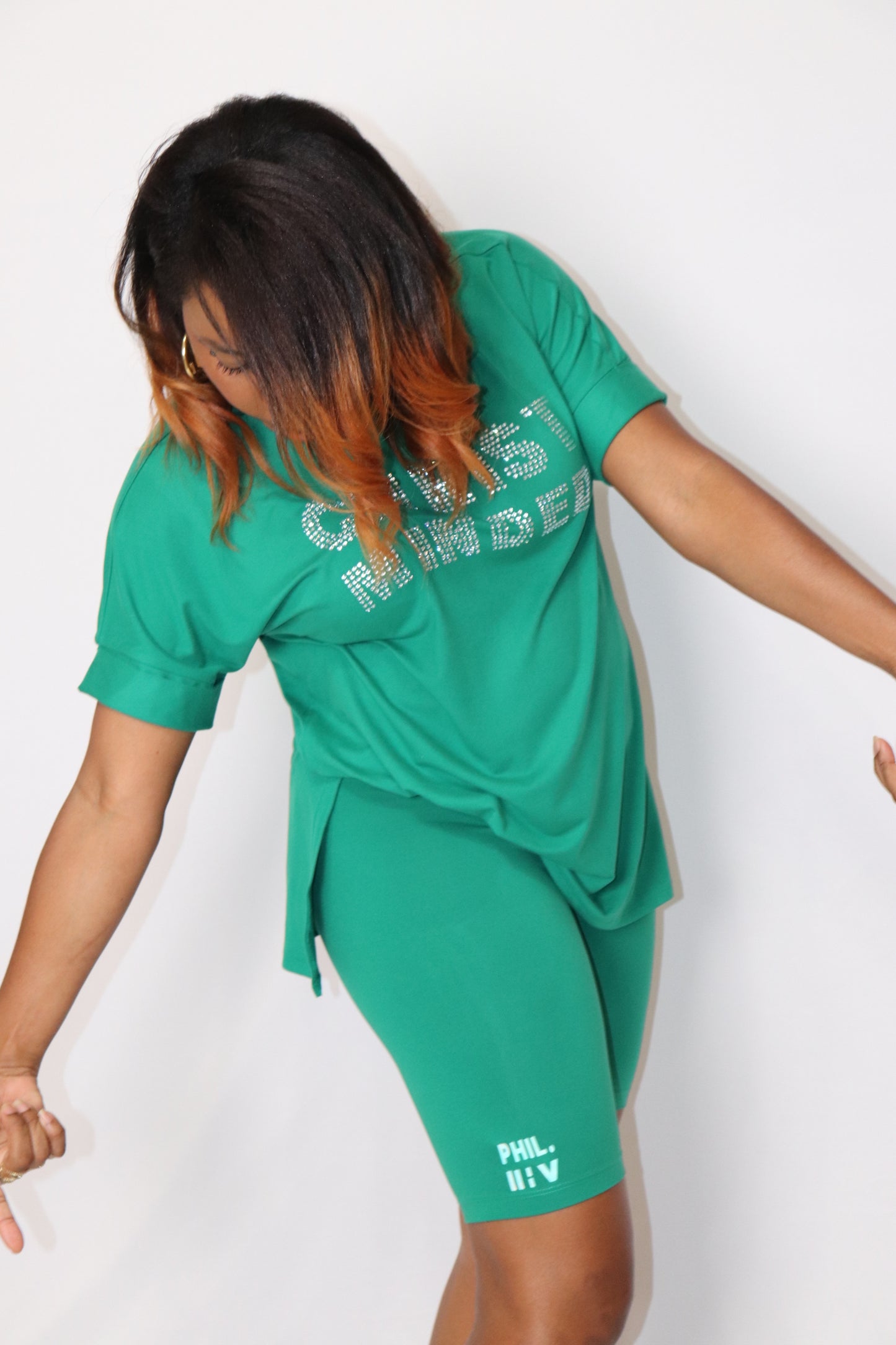 “Grace & Glow” Rhinestone Two-Piece Set