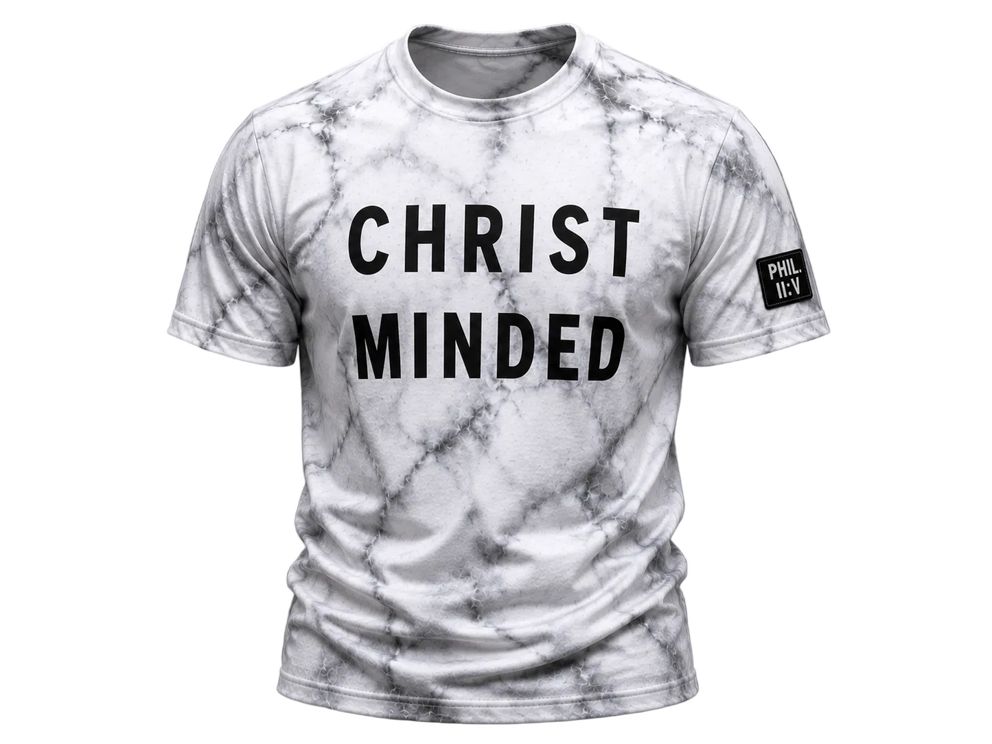 Christ Minded™ Marble Performance T-Shirt | Philippians 2:5