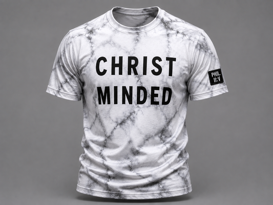 Christ Minded™ Marble Performance T-Shirt | Philippians 2:5