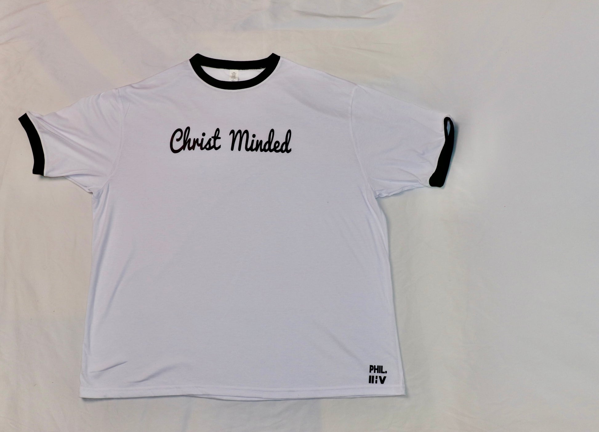 Christ Minded ringer t-shirt