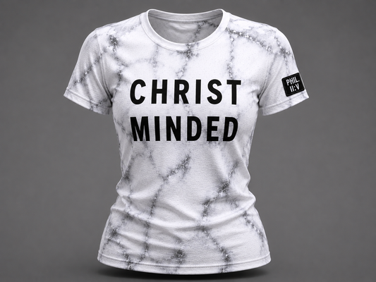 Women's Christ Minded™ Marble Performance T-Shirt | Philippians 2:5