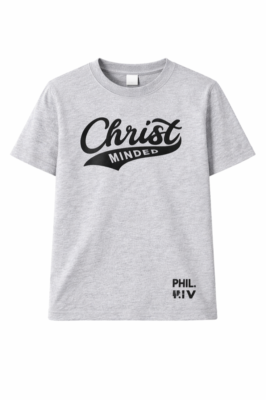 gray Christ Minded t-shirt 