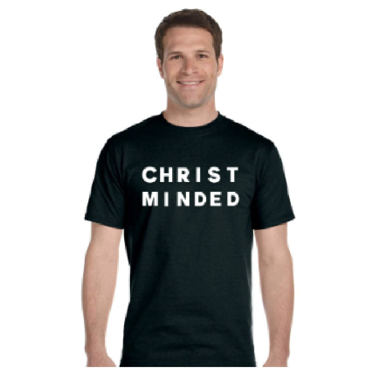 Men Black Christ Minded Tee